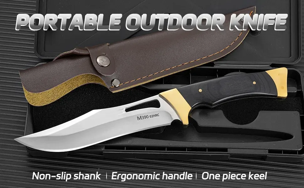 Couteau militaire d'extérieur à haute dureté, lame EDC Partners, autodéfense, couteau de survie polyvalent pour le camping
