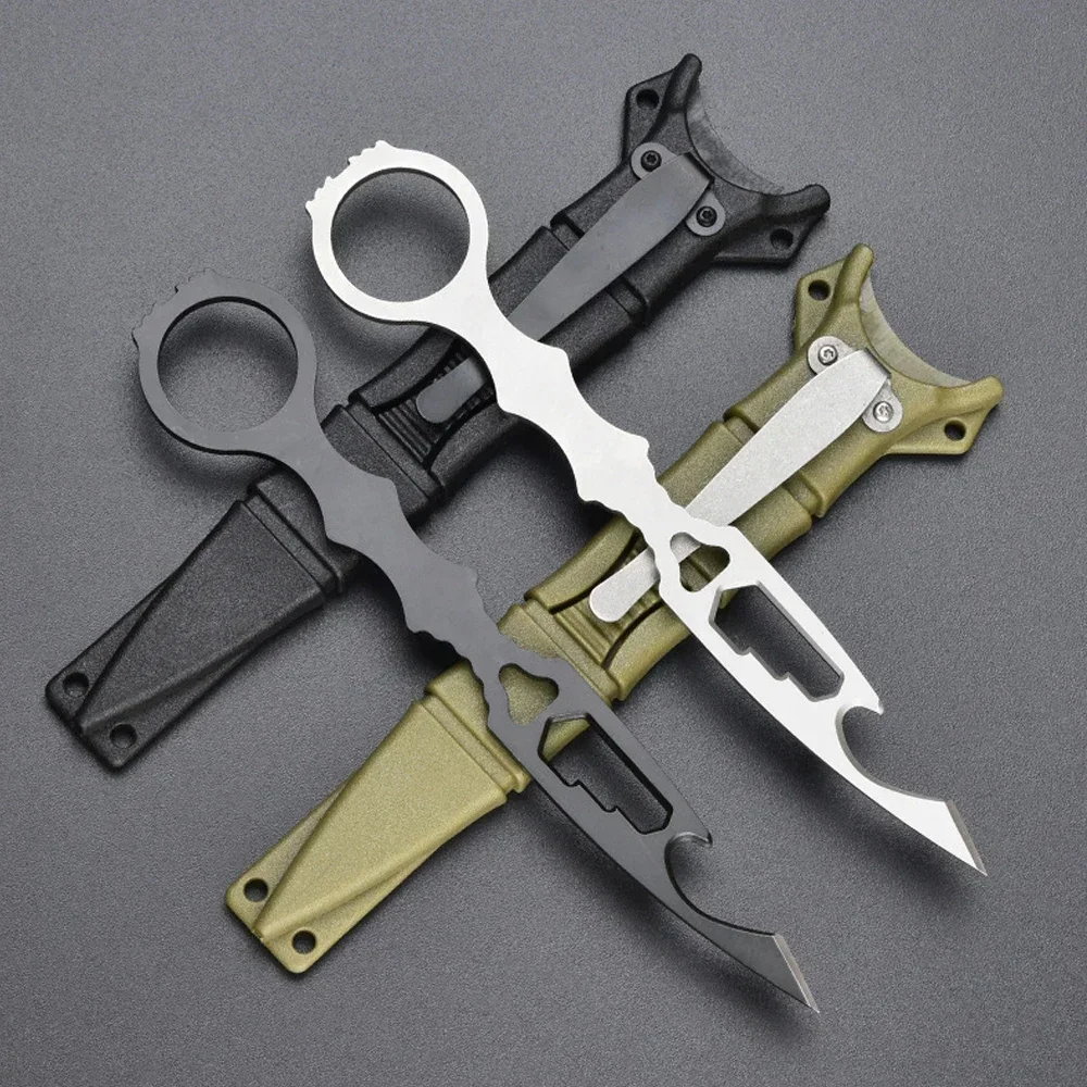 Lame de chasse polyvalente pour partenaires, opaque avec gaine, petit couteau DulPocket EDC, outils d'autodéfense de survie en plein air, nouveau