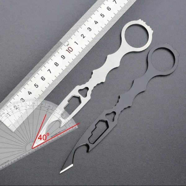 Lame de chasse polyvalente pour partenaires, opaque avec gaine, petit couteau DulPocket EDC, outils d'autodéfense de survie en plein air, nouveau – Image 4