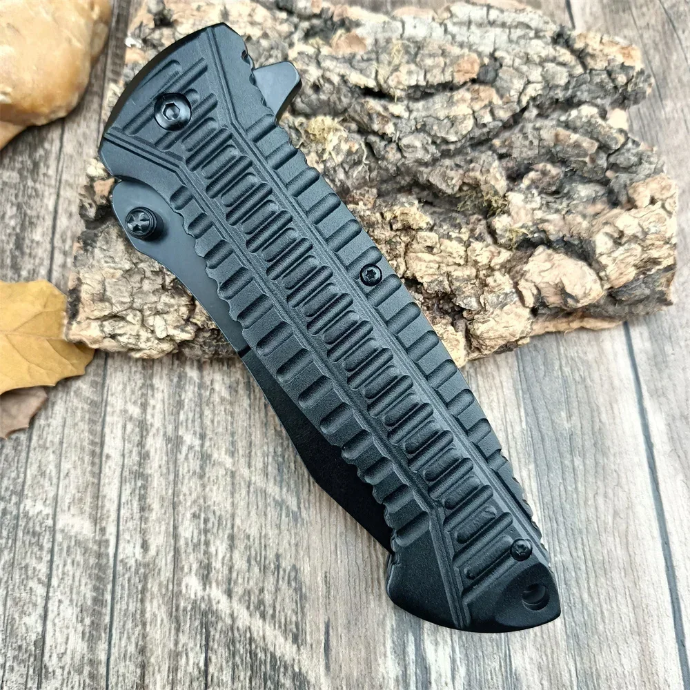 Couteau pliant DulPocket de haute qualité, lame 5Cr13Mov, manche en alliage d'aluminium, EDC, chasse en plein air, camping, outil de survie opaque