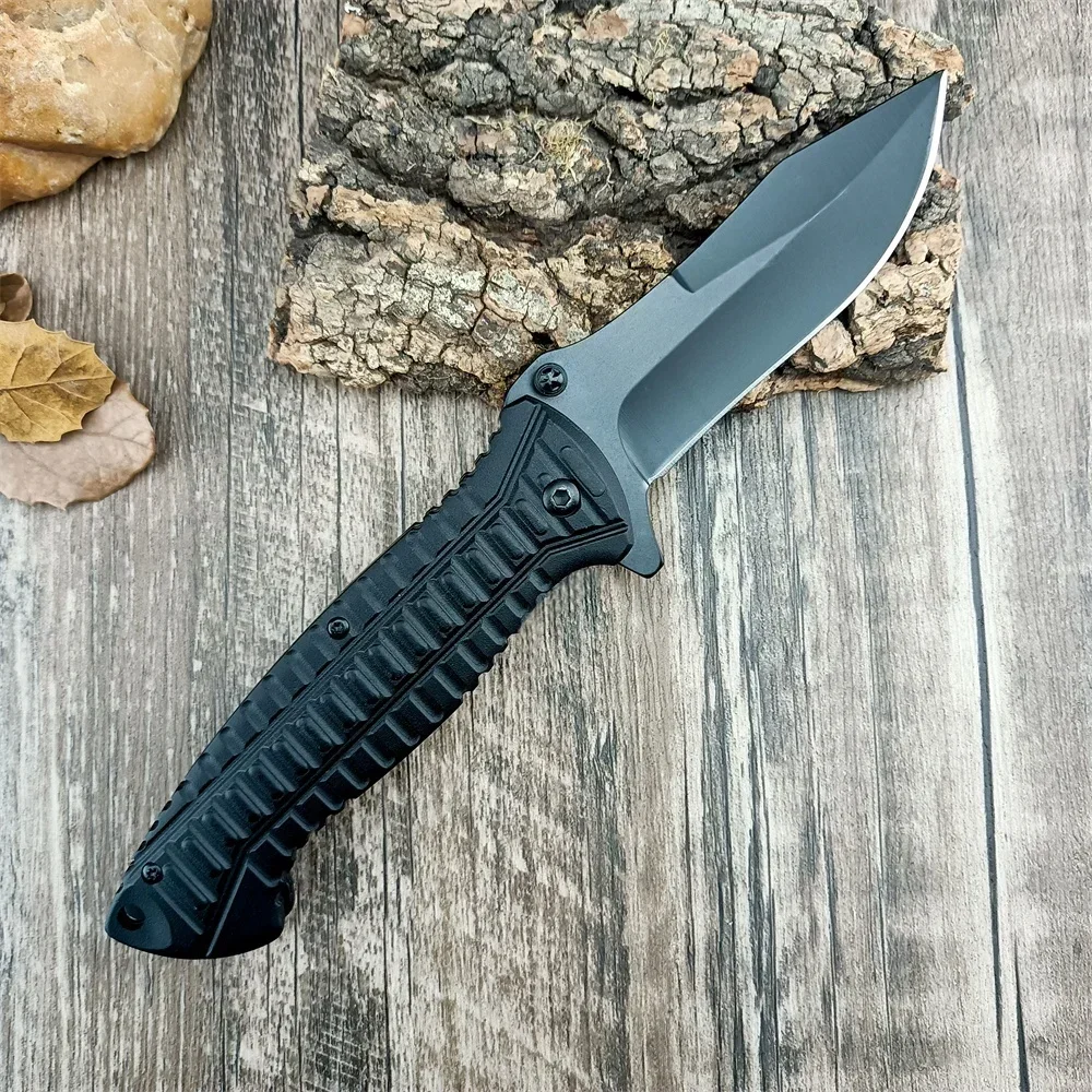 Couteau pliant DulPocket de haute qualité, lame 5Cr13Mov, manche en alliage d'aluminium, EDC, chasse en plein air, camping, outil de survie opaque