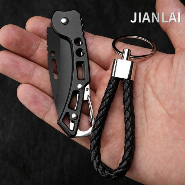 Petits couteaux de poche pliants en acier inoxydable, outils à main militaires, multi-outils Dulupaque, chasse et pêche, survie, nouveau – Image 2