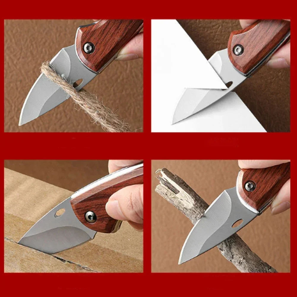 EDC-Couteau de Poche Pliant Portable, Lame Tranchante et Durable avec Ouvre-Bouteille, Idéal pour le Camping et la html en Plein Air