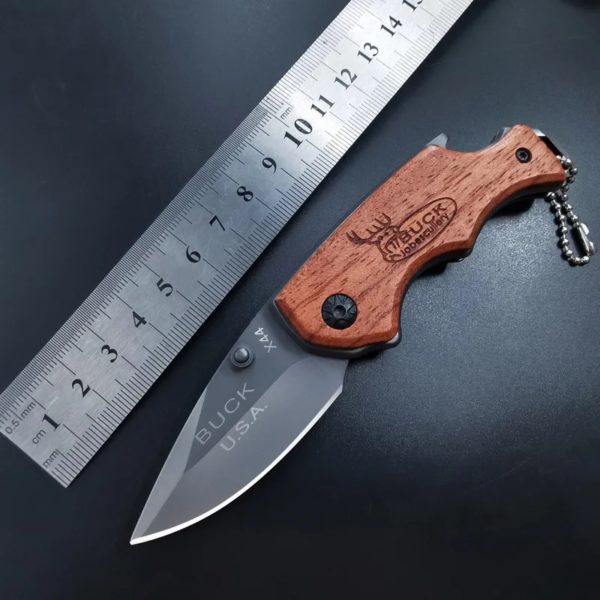 EDC-Couteau de poche portable pour l'autodéfense, couteau pliant multifonction, couteau à fruits tranchant, survie en plein air, DulBushcraft opaque