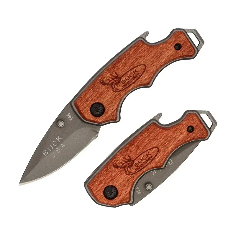 EDC-Couteau de poche portable pour l'autodéfense, couteau pliant multifonction, couteau à fruits tranchant, survie en plein air, DulBushcraft opaque