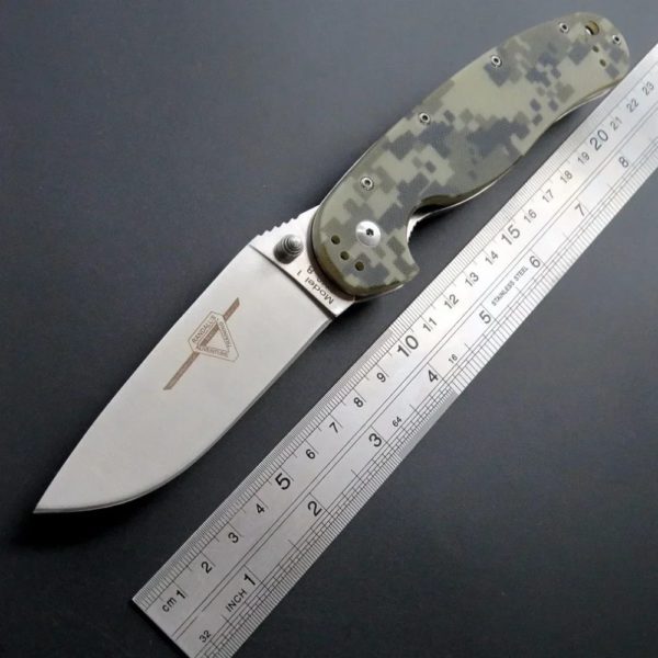 R1 DulFolding Couteau de poche en acier à lame AUS-8 Manche G10 Outil extérieur EDC Couteau de survie de camping de haute qualité – Image 3