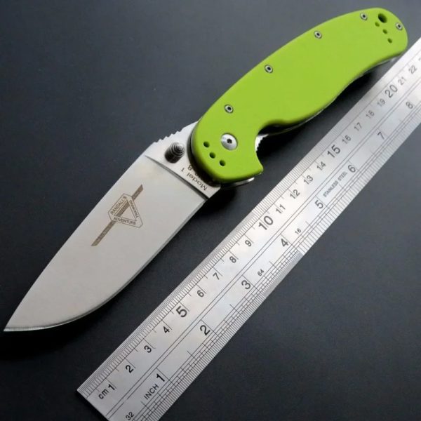 R1 DulFolding Couteau de poche en acier à lame AUS-8 Manche G10 Outil extérieur EDC Couteau de survie de camping de haute qualité