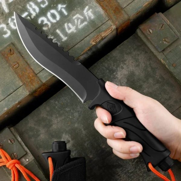 Couteau DulStraight pour camping en plein air, couteau à outils extérieur portable, équipement EDC, haute dureté, couteau de survie d'autodéfense – Image 2