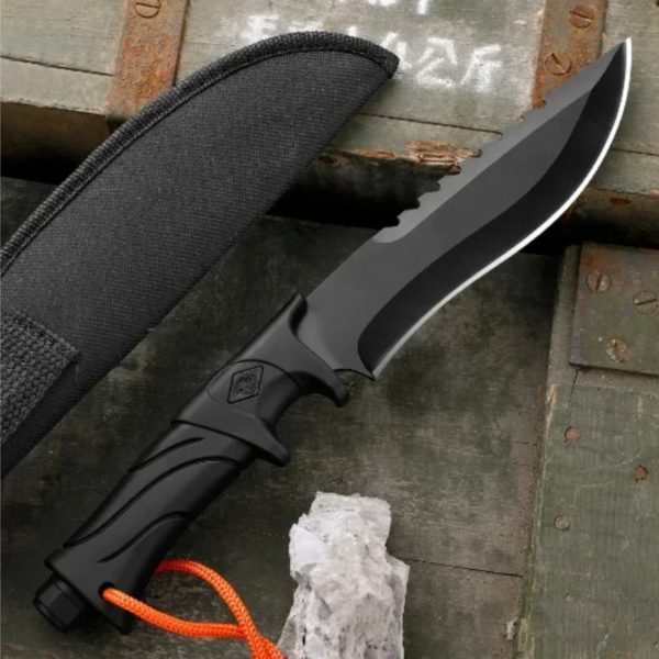 Couteau DulStraight pour camping en plein air, couteau à outils extérieur portable, équipement EDC, haute dureté, couteau de survie d'autodéfense – Image 3