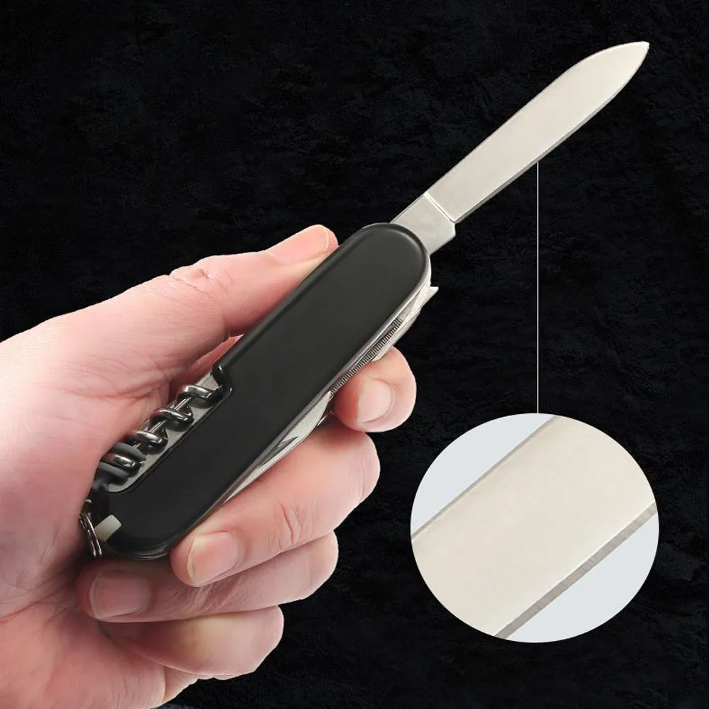 Couteau de poche multifonctionnel, 30 outils canoniques de base, outils à main suisses, couteau militaire, camping en plein air, équipement EDC, survie opaque Couteau de poche multifonctionnel, 30 outils canoniques de base, outils à main suisses, couteau militaire, camping en plein air, équipement EDC, survie opaque