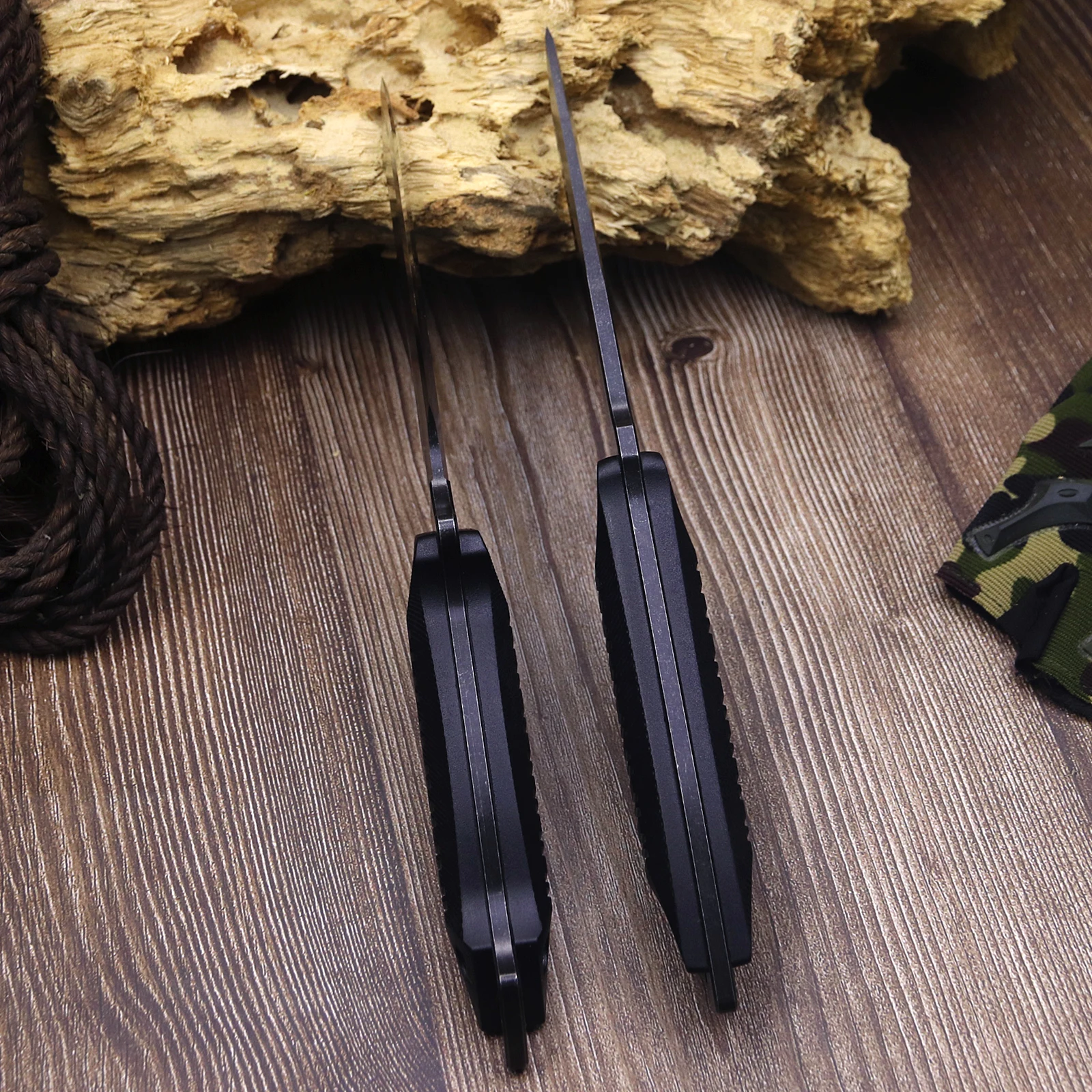 WPKOPYA-Couteau droit tactique en acier amélioré, chasse dans la jungle, randonnée, pêche, camping, outil, 440c, États-Unis