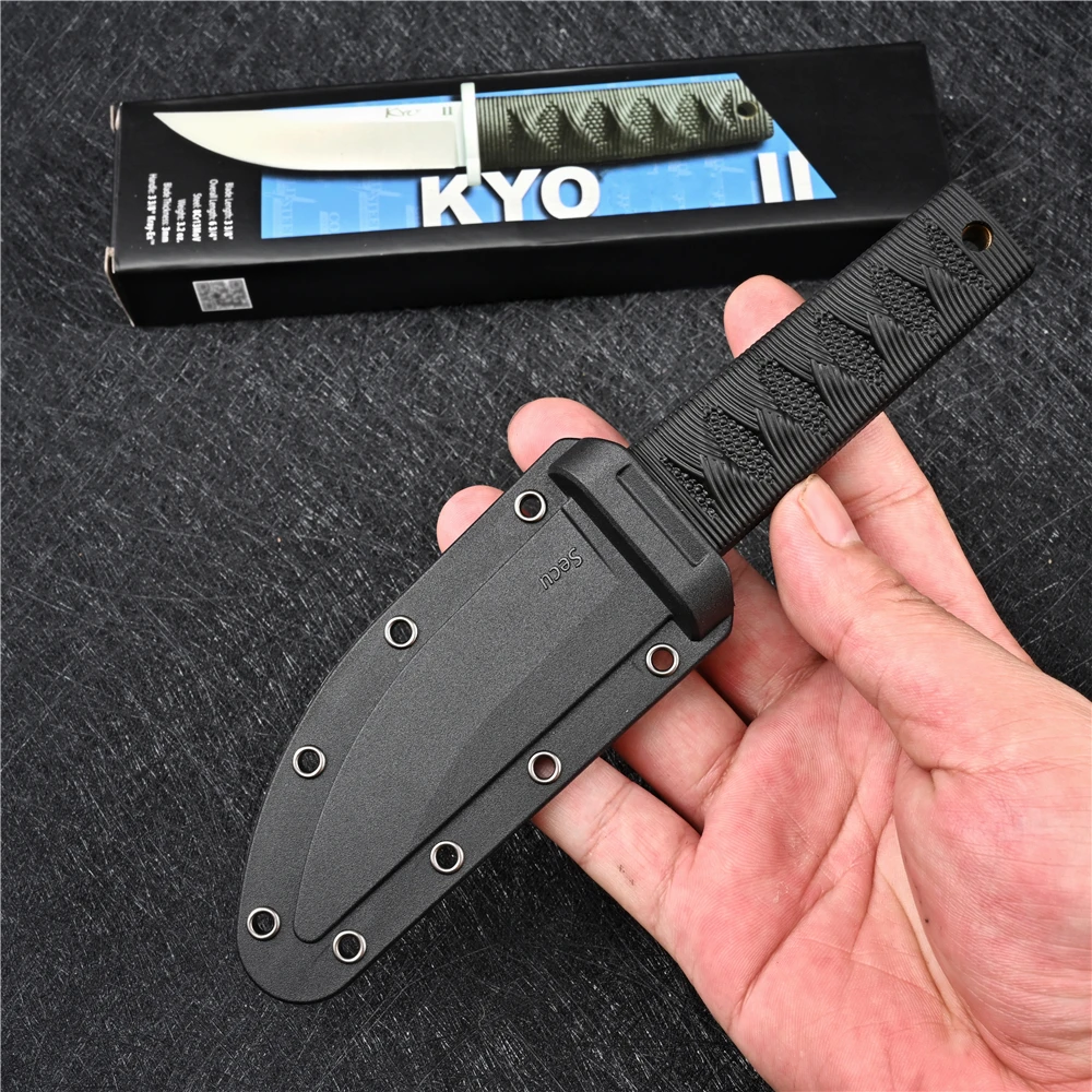 EDC Mini couteau de Combat de samouraï, tactique militaire d'extérieur, lame fixe, couteaux d'auto-défense, chasse, multi-outil, équipement de survie