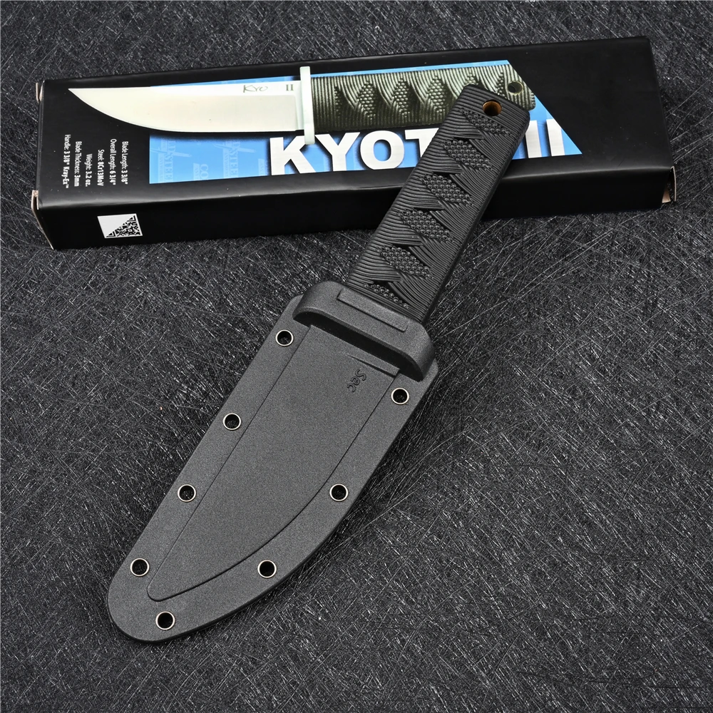 EDC Mini couteau de Combat de samouraï, tactique militaire d'extérieur, lame fixe, couteaux d'auto-défense, chasse, multi-outil, équipement de survie