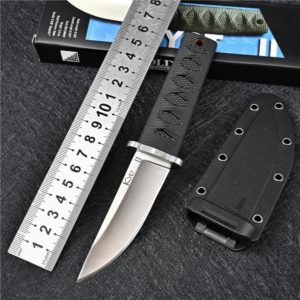 EDC Mini couteau de Combat de samouraï, tactique militaire d'extérieur, lame fixe, couteaux d'auto-défense, chasse, multi-outil, équipement de survie
