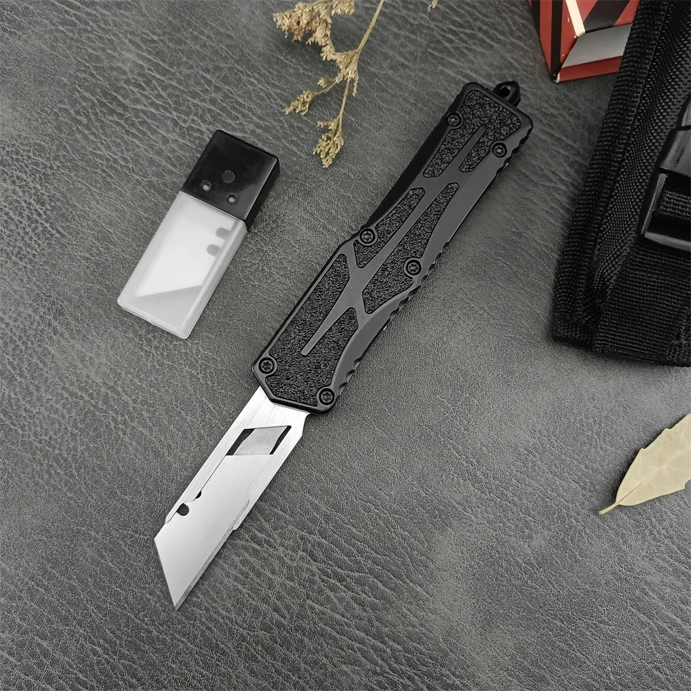 AU TO-Couteau utilitaire en alliage de zinc, lame en acier 440C, Foy DulFolding, couteau de poche d'auto-défense, couteau de survie EDC AU TO-Couteau utilitaire en alliage de zinc, lame en acier 440C, Foy DulFolding, couteau de poche d'auto-défense, couteau de survie EDC