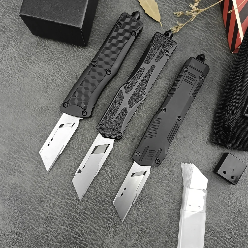AU TO-Couteau utilitaire en alliage de zinc, lame en acier 440C, Foy DulFolding, couteau de poche d'auto-défense, couteau de survie EDC AU TO-Couteau utilitaire en alliage de zinc, lame en acier 440C, Foy DulFolding, couteau de poche d'auto-défense, couteau de survie EDC
