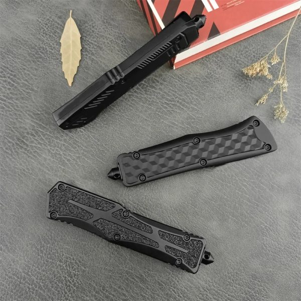 AU TO-Couteau utilitaire en alliage de zinc, lame en acier 440C, Foy DulFolding, couteau de poche d'auto-défense, couteau de survie EDC – Image 5