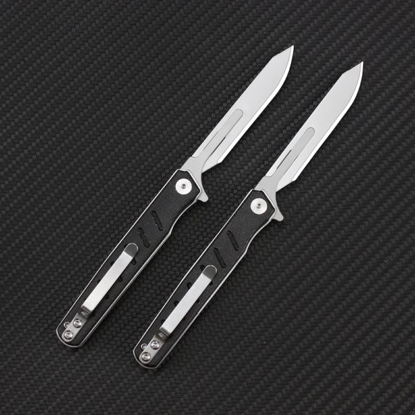 Tunafire-Couteaux pliants en lin de haute qualité, scalpel multifonctionnel, mini générateurs de poche portables, couteau de resubdivision #60 #24 – Image 2