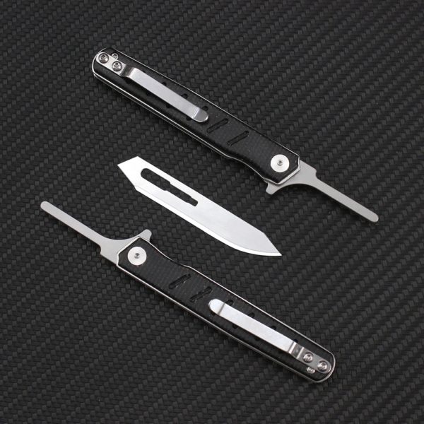 Tunafire-Couteaux pliants en lin de haute qualité, scalpel multifonctionnel, mini générateurs de poche portables, couteau de resubdivision #60 #24 – Image 4
