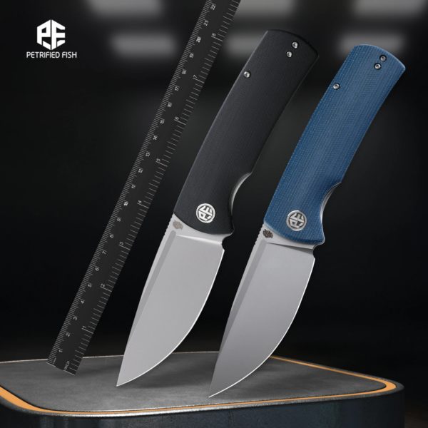 Couteau pliant en acier pour la chasse en plein air, poisson pétrifié, Beluga P01, Jackknife K110, poche à poisson de camping, outil EDC, qualité
