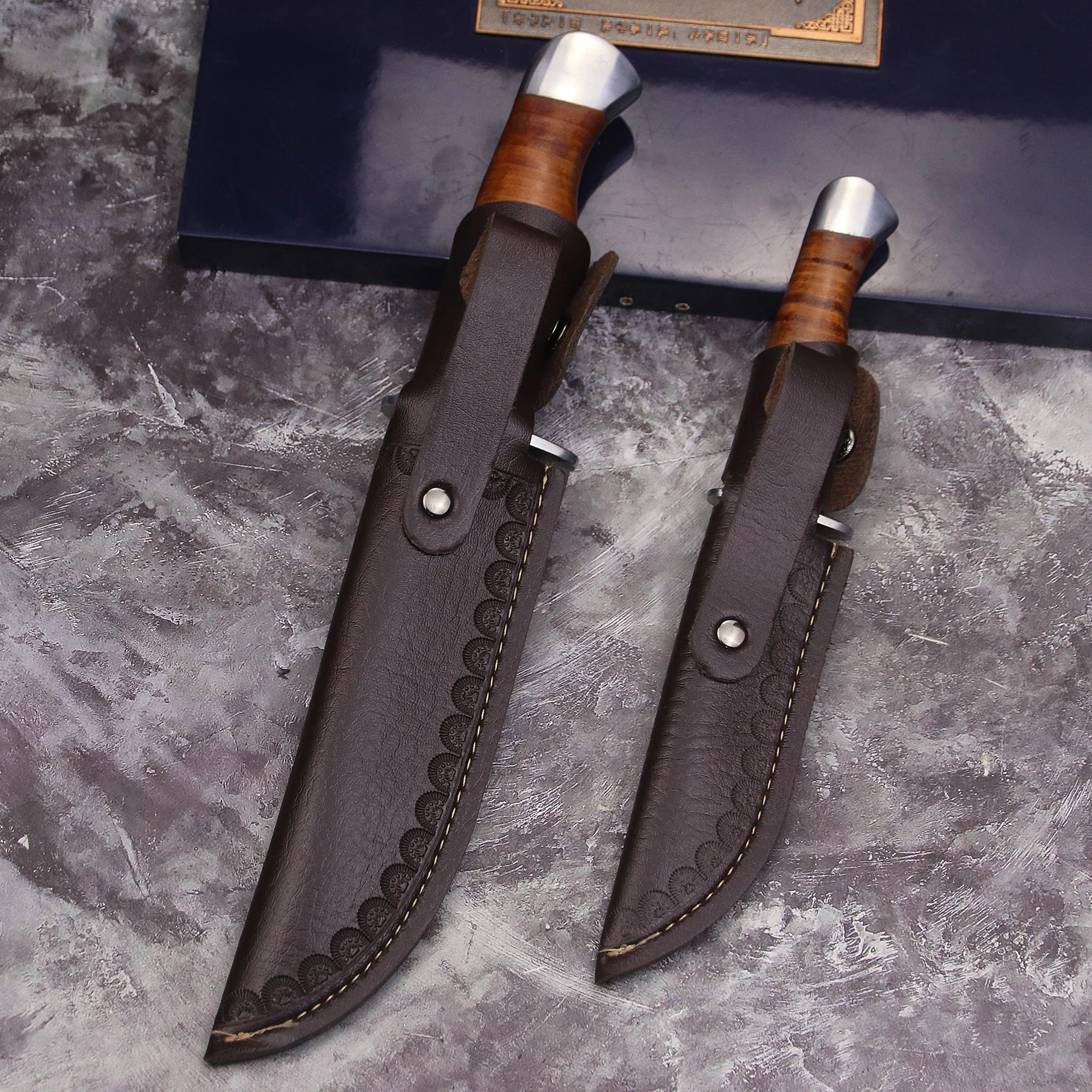 Couteau droit tactique extérieur en acier, couteau de survie de sauvetage dans la jungle, couteau de randonnée EDC, États-Unis, 5CR18MOV
