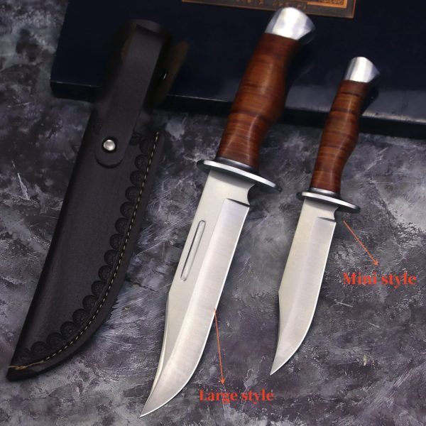 Couteau droit tactique extérieur en acier, couteau de survie de sauvetage dans la jungle, couteau de randonnée EDC, États-Unis, 5CR18MOV – Image 3