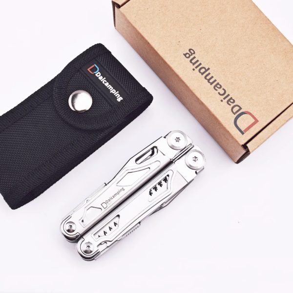 Destroy Icamping DL12 EDC Multi Tools, Multifonctionnel 7CR17MOV Pince, Camping Gear Blade Multitools, Army Swiss Folding Multi Knife – Image 5