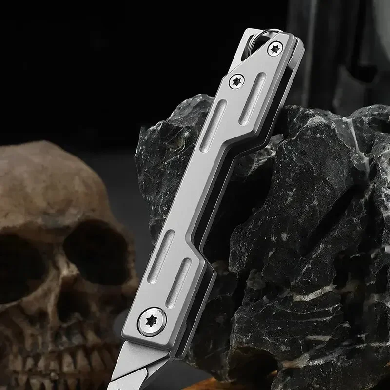 Couteau pliant médical en acier inoxydable, scalpel pliant, couteau de poche de déballage extérieur EDC, machines de resubdivision, 10 pièces