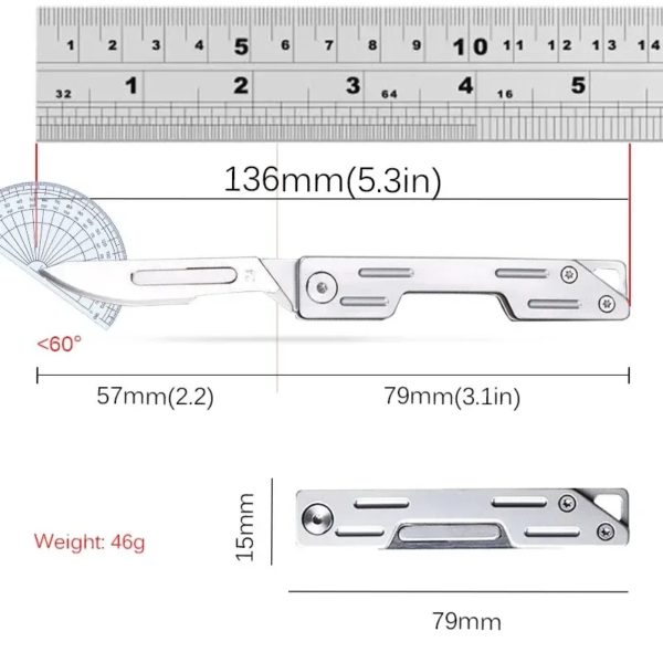 Couteau pliant médical en acier inoxydable, scalpel pliant, couteau de poche de déballage extérieur EDC, machines de resubdivision, 10 pièces – Image 4