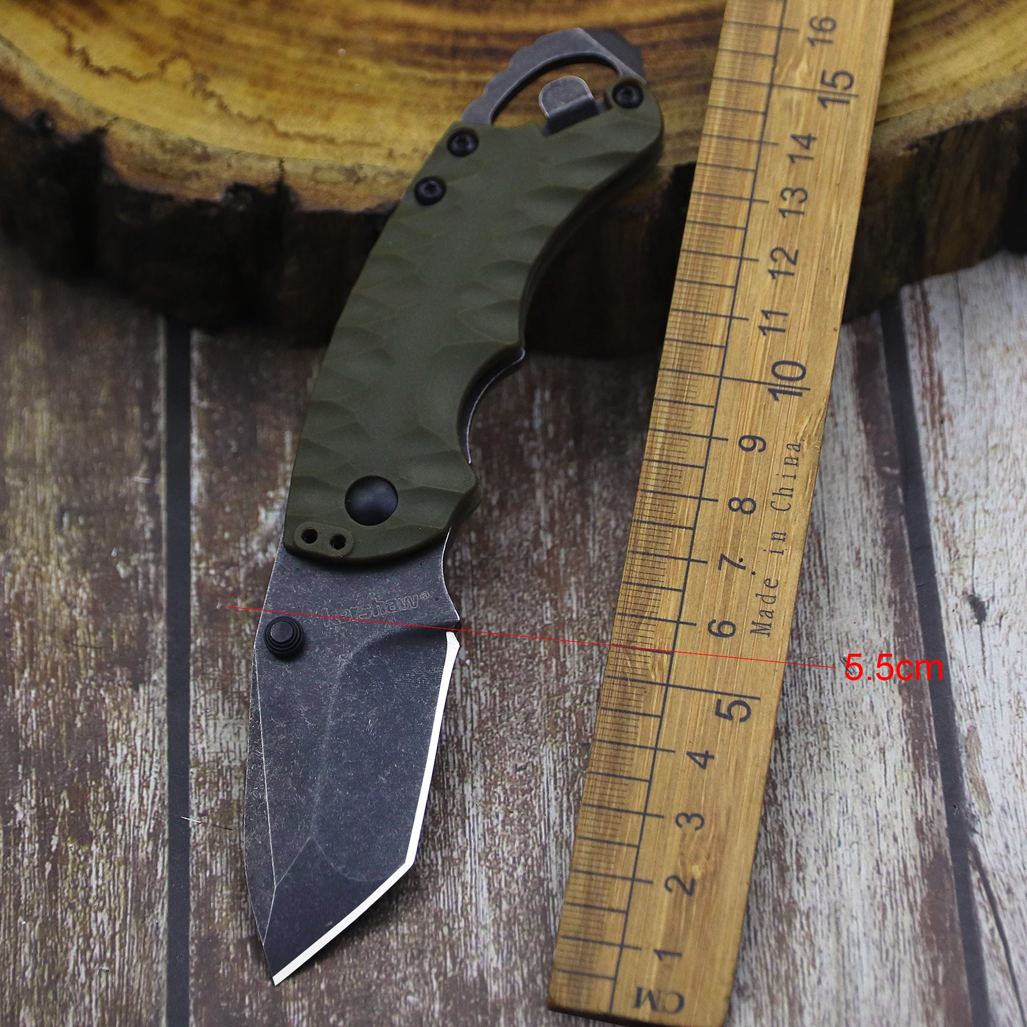 WPKOPYA-Couteau de Poche Tactique 440C à Haute Dureté, Cutter pour Randonnée, Camping, EDC, Boîte de Livraison du Courrier