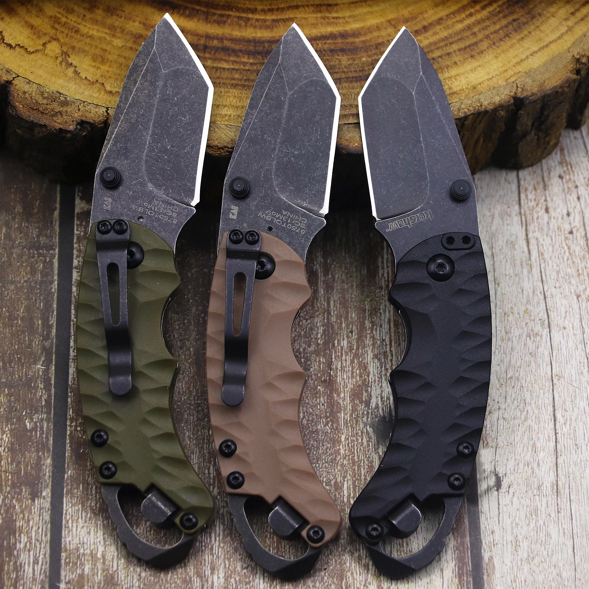 WPKOPYA-Couteau de Poche Tactique 440C à Haute Dureté, Cutter pour Randonnée, Camping, EDC, Boîte de Livraison du Courrier