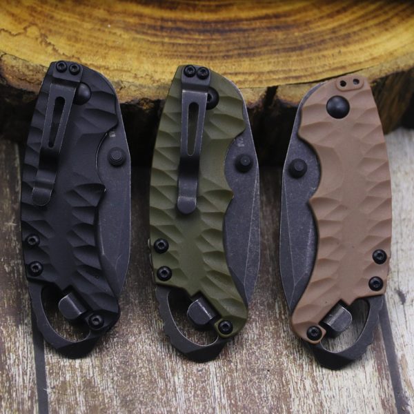 WPKOPYA-Couteau de Poche Tactique 440C à Haute Dureté, Cutter pour Randonnée, Camping, EDC, Boîte de Livraison du Courrier – Image 5