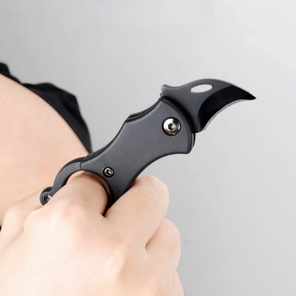Couteau de poche portable avec porte-clés, mini couteau pliant, camping, transformation des aliments, réparation de bâtiments, équipement de plein air, outil EDC – Image 5