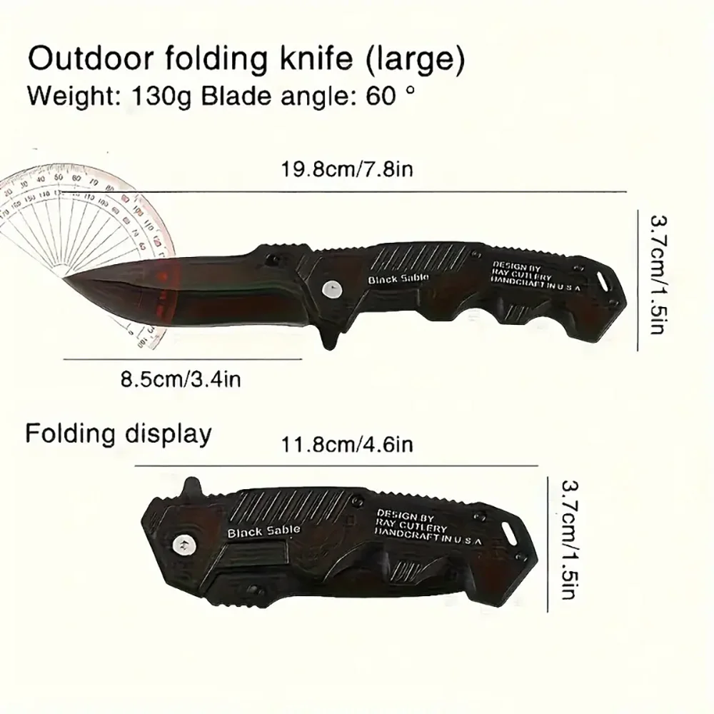 Couteau pliant d'extérieur, haute dureté, bagage à main, autodéfense, camping sur le terrain, survie portable, mini Dulknife