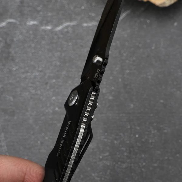 Couteau pliant d'extérieur, haute dureté, bagage à main, autodéfense, camping sur le terrain, survie portable, mini Dulknife – Image 5