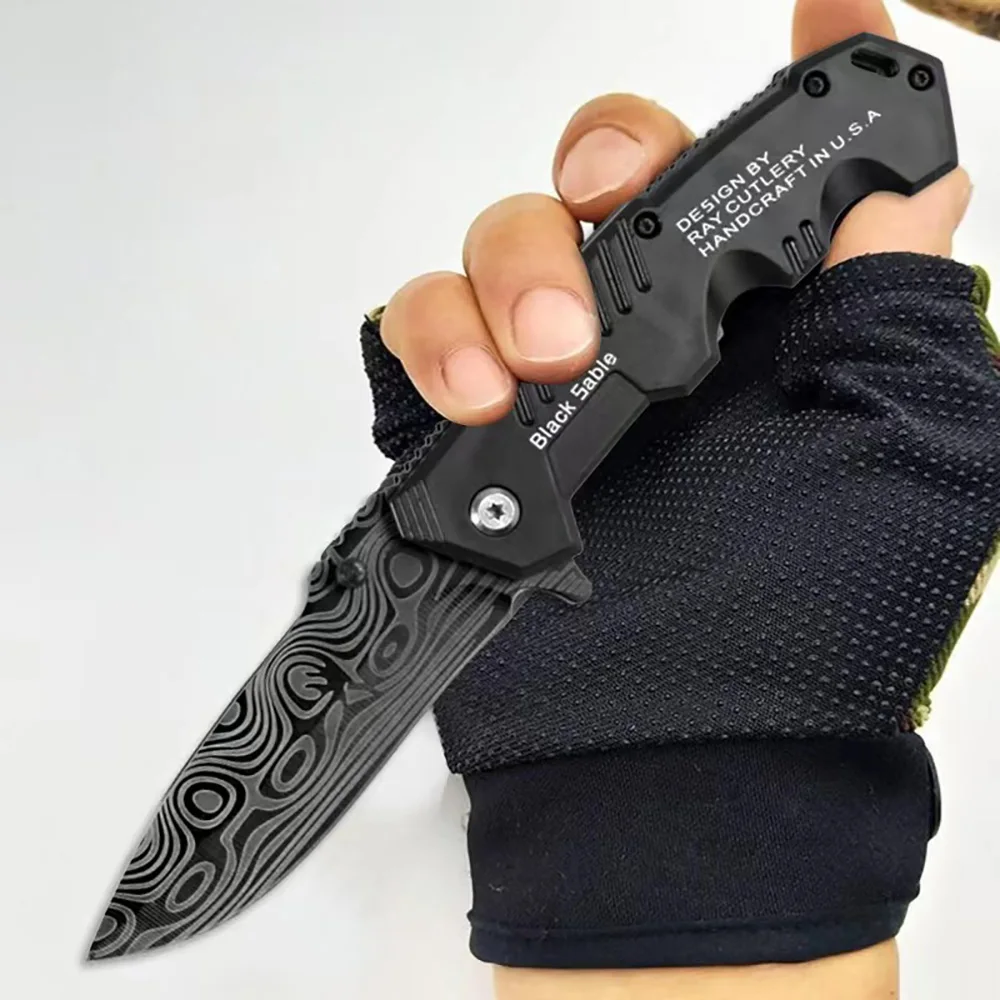 Couteau pliant d'extérieur, haute dureté, bagage à main, autodéfense, camping sur le terrain, survie portable, mini Dulknife