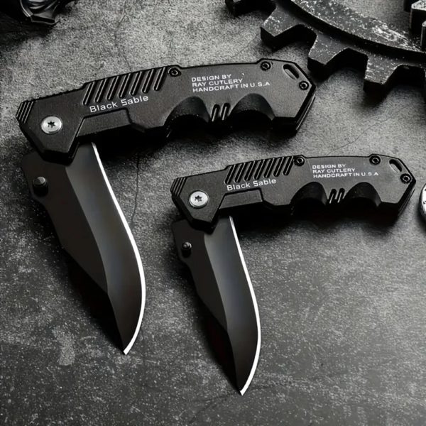 Couteau pliant d'extérieur, haute dureté, bagage à main, autodéfense, camping sur le terrain, survie portable, mini Dulknife – Image 2