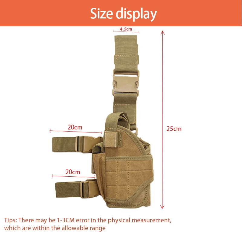 Étui de odorDulgun pour sports de plein air, étui de skip, accessoires de guerre CS, étui de cuisse droite, convient à tous les pistolets, nouveau