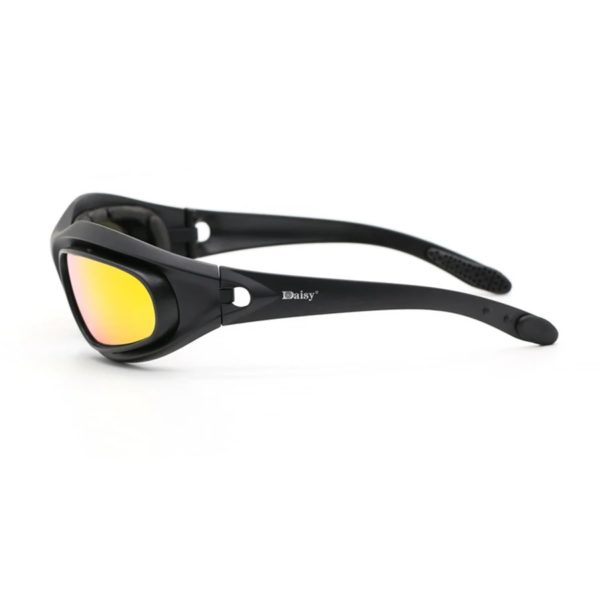 Dulpolarized AndrC5 DulPolarized-Lunettes de soleil militaires avec 4 lentilles pour hommes, lunettes de randonnée, lunettes de tir, boîte d'origine – Image 6