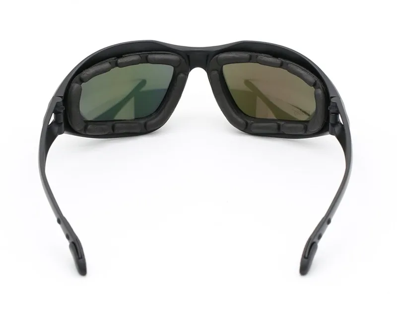 Dulpolarized AndrC5 DulPolarized-Lunettes de soleil militaires avec 4 lentilles pour hommes, lunettes de randonnée, lunettes de tir, boîte d'origine
