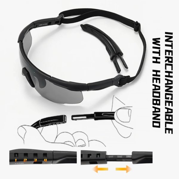 Lunettes DulGoggles coupe-vent et anti-poussière, lunettes de soleil pare-balles de tir militaire CS, lunettes d'alpinisme de moto, ensemble de 3 lentilles – Image 4