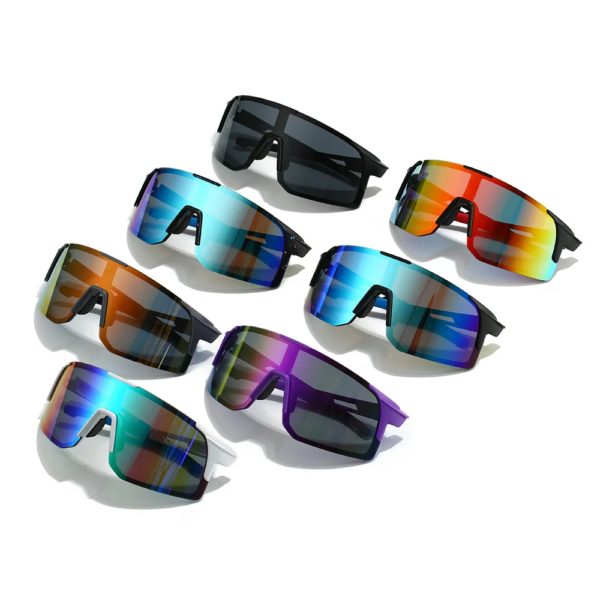 Lunettes de soleil de sports de plein air pour hommes et femmes, coupe-vent, anti-sable, colorées, cyclisme, randonnée, lunettes de soleil – Image 2