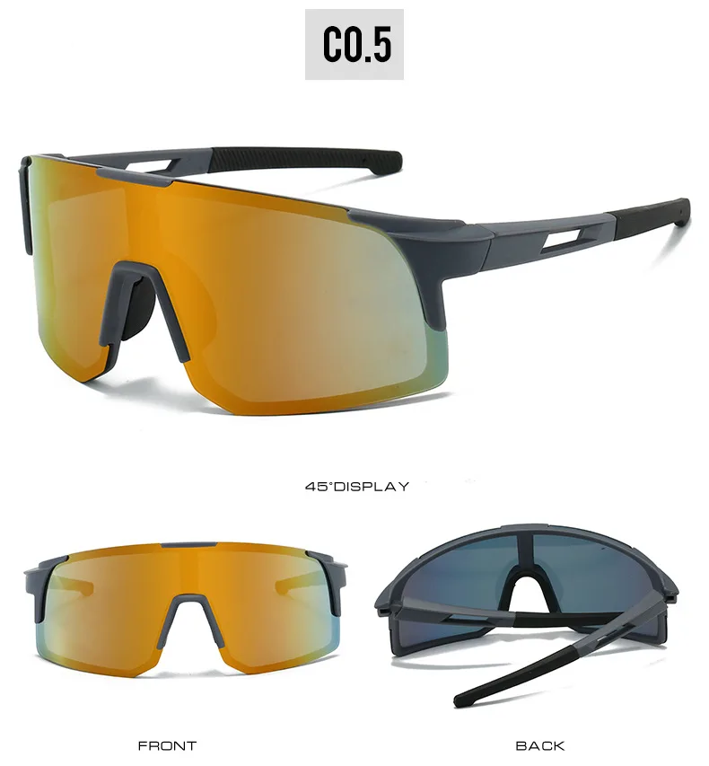 Lunettes de soleil de sports de plein air pour hommes et femmes, coupe-vent, anti-sable, colorées, cyclisme, randonnée, lunettes de soleil