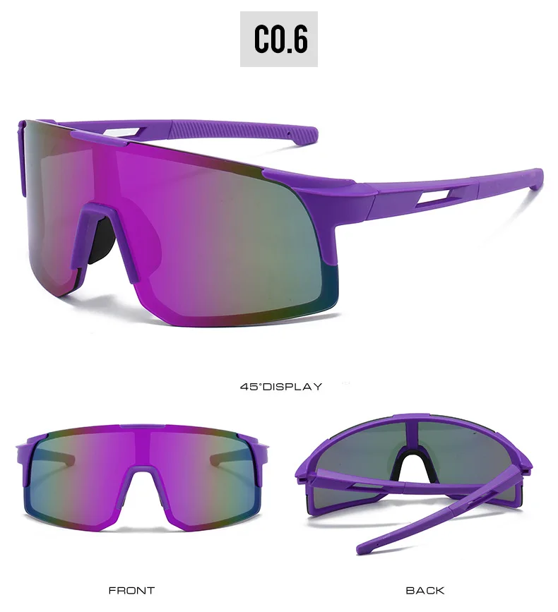 Lunettes de soleil de sports de plein air pour hommes et femmes, coupe-vent, anti-sable, colorées, cyclisme, randonnée, lunettes de soleil