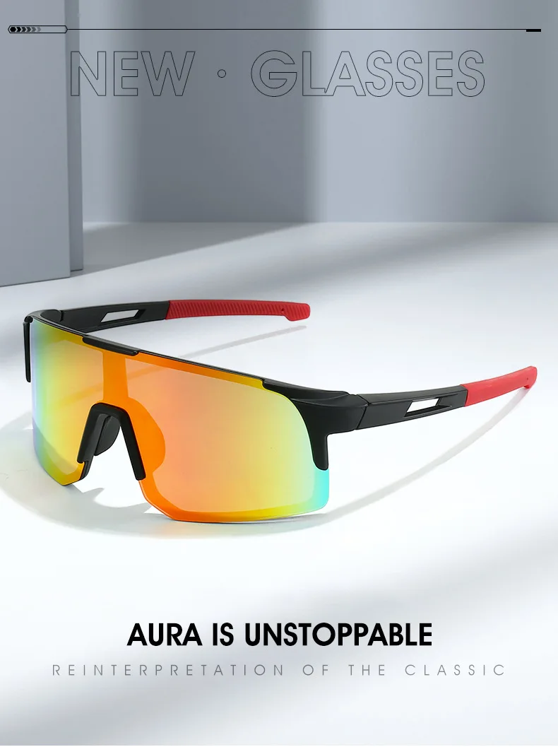 Lunettes de soleil de sports de plein air pour hommes et femmes, coupe-vent, anti-sable, colorées, cyclisme, randonnée, lunettes de soleil