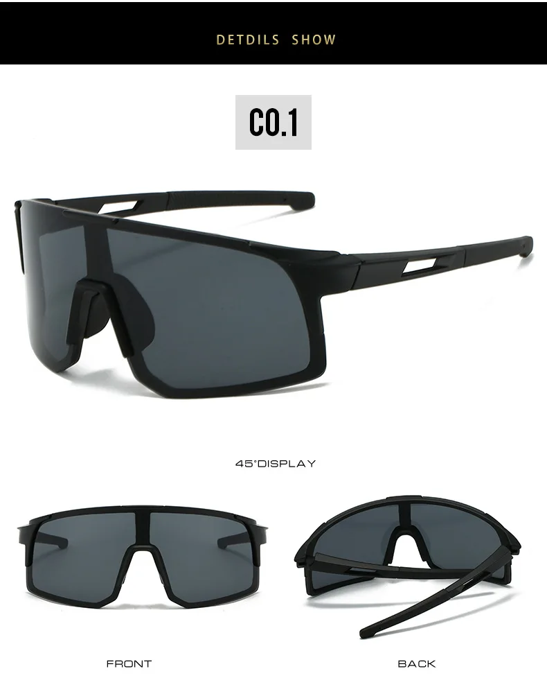 Lunettes de soleil de sports de plein air pour hommes et femmes, coupe-vent, anti-sable, colorées, cyclisme, randonnée, lunettes de soleil