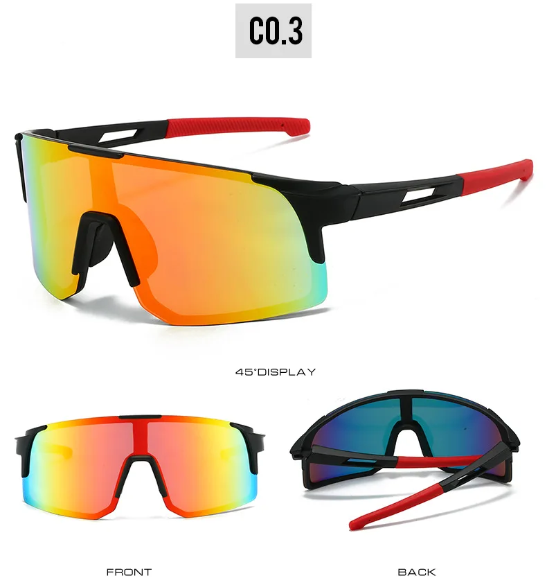 Lunettes de soleil de sports de plein air pour hommes et femmes, coupe-vent, anti-sable, colorées, cyclisme, randonnée, lunettes de soleil