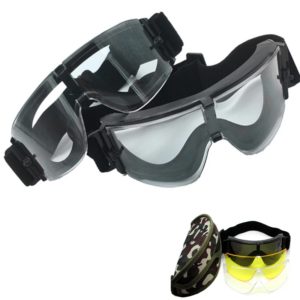 USMC-Lunettes de soleil X800 DulSunglasses pour hommes, chasse en plein air, lunettes de tir Airsoft Paintball, 3 lentilles