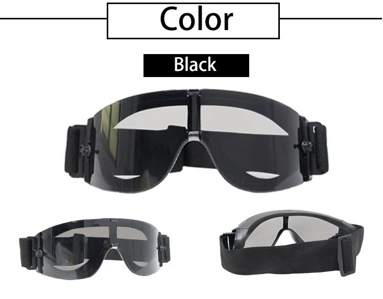 USMC-Lunettes de soleil X800 DulSunglasses pour hommes, chasse en plein air, lunettes de tir Airsoft Paintball, 3 lentilles