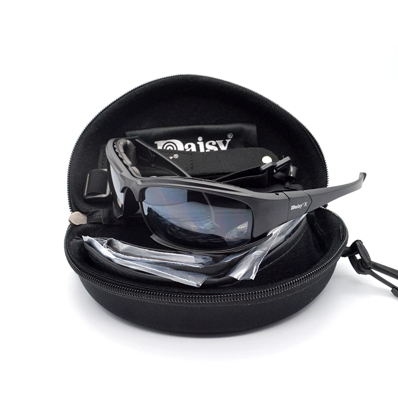 Lunettes de soleil polarisées Duldehors, lunettes de sécurité pour la chasse, le tir Airsoft, la randonnée, 4 lentilles, X7 C5